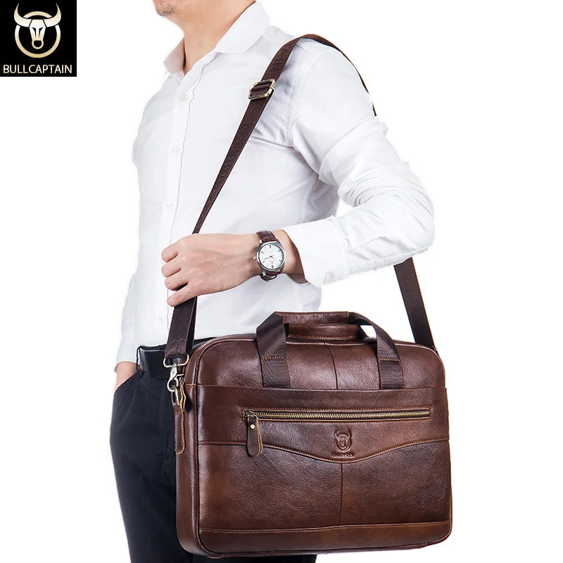 BULLCAPTAIN Briefcase, Shoulder, Messenger Bag.