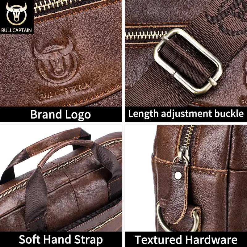 BULLCAPTAIN Briefcase, Shoulder, Messenger Bag.