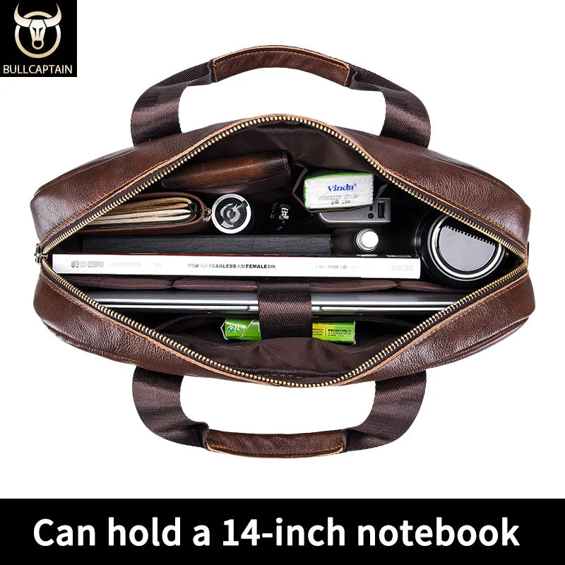 BULLCAPTAIN Briefcase, Shoulder, Messenger Bag.