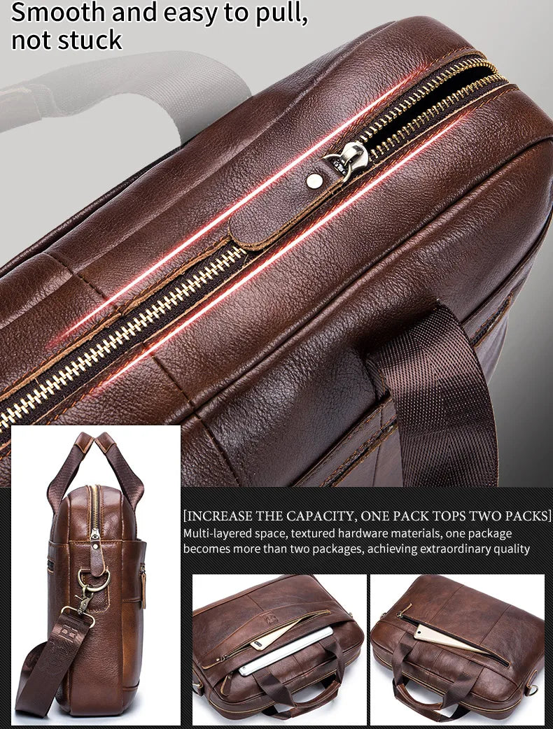 BULLCAPTAIN Briefcase, Shoulder, Messenger Bag.