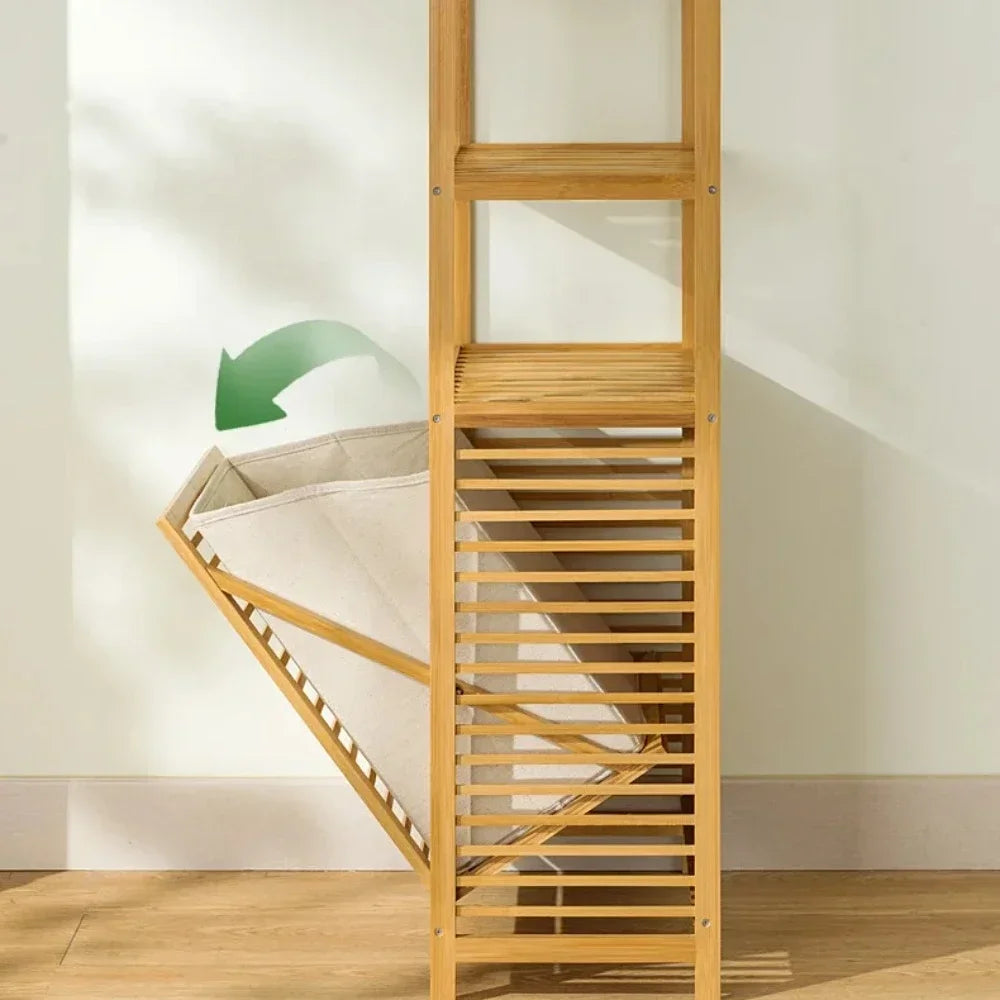 The Alpine Hamper Étagère: Bespoke Laundry Management