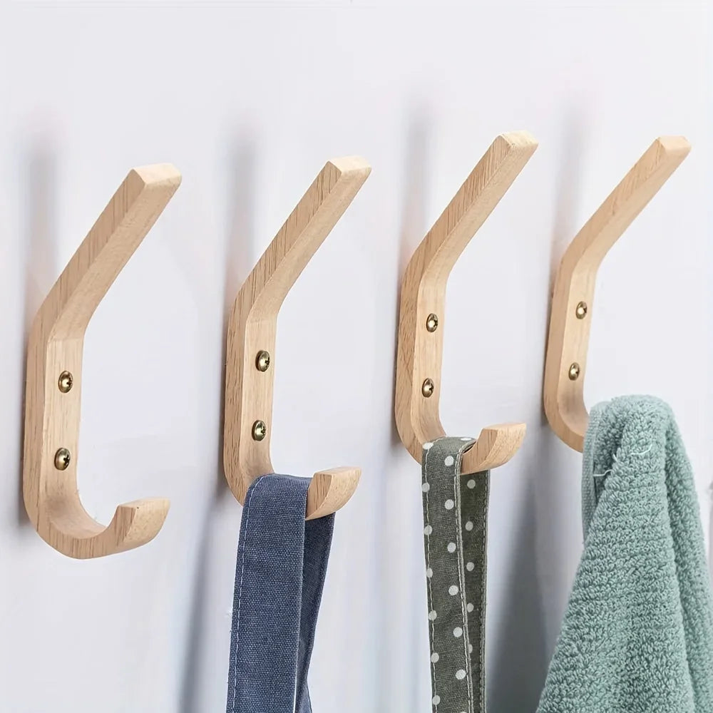 Natural Oak Wood Hooks