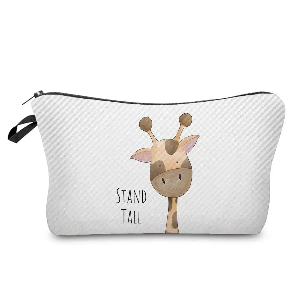 Lovely Water colour Animal Print Pencil Case or Make up case