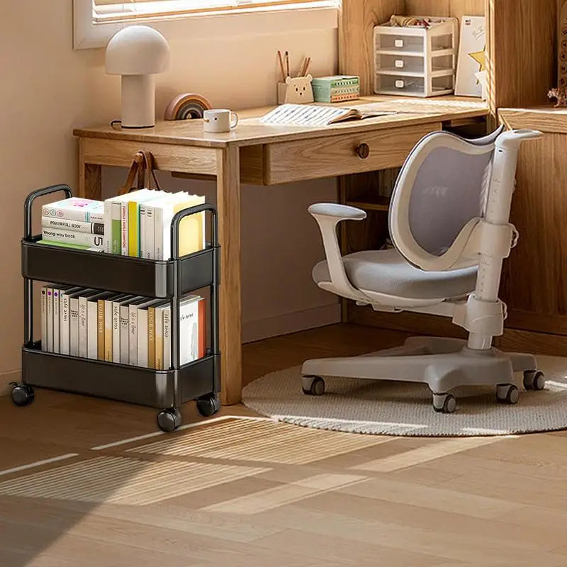 2-Layer Movable Cart - Under Table Storage