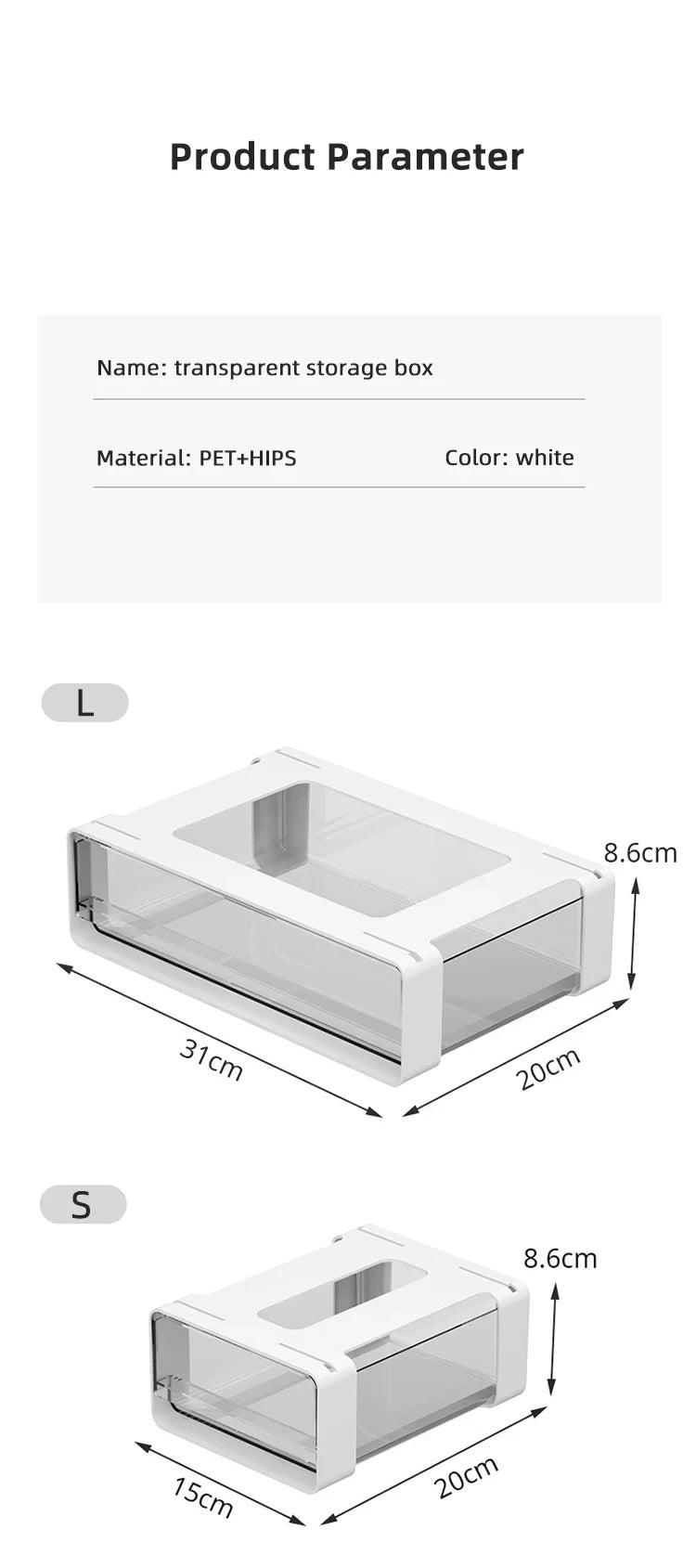 Under shelf slider drawer - Office or fridge