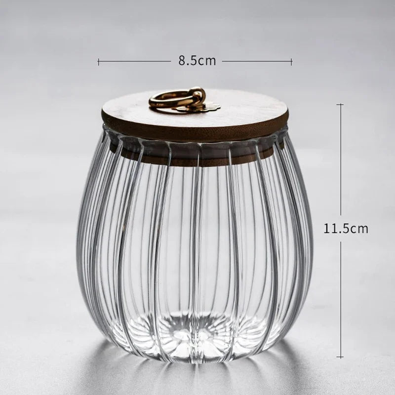 High Borosilicate Glass Storage Jar – Elegant and Practical