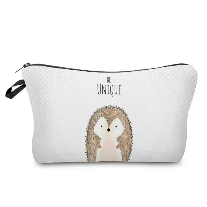 Lovely Water colour Animal Print Pencil Case or Make up case