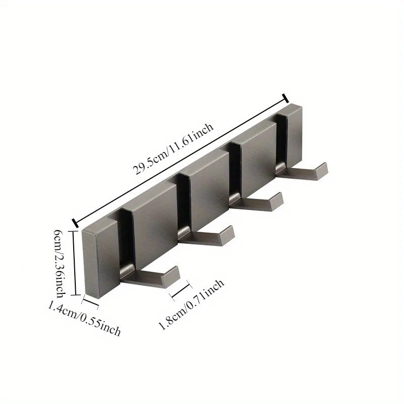 Aluminum Alloy Folding Hooks – Sleek, Space-Saving Organisation