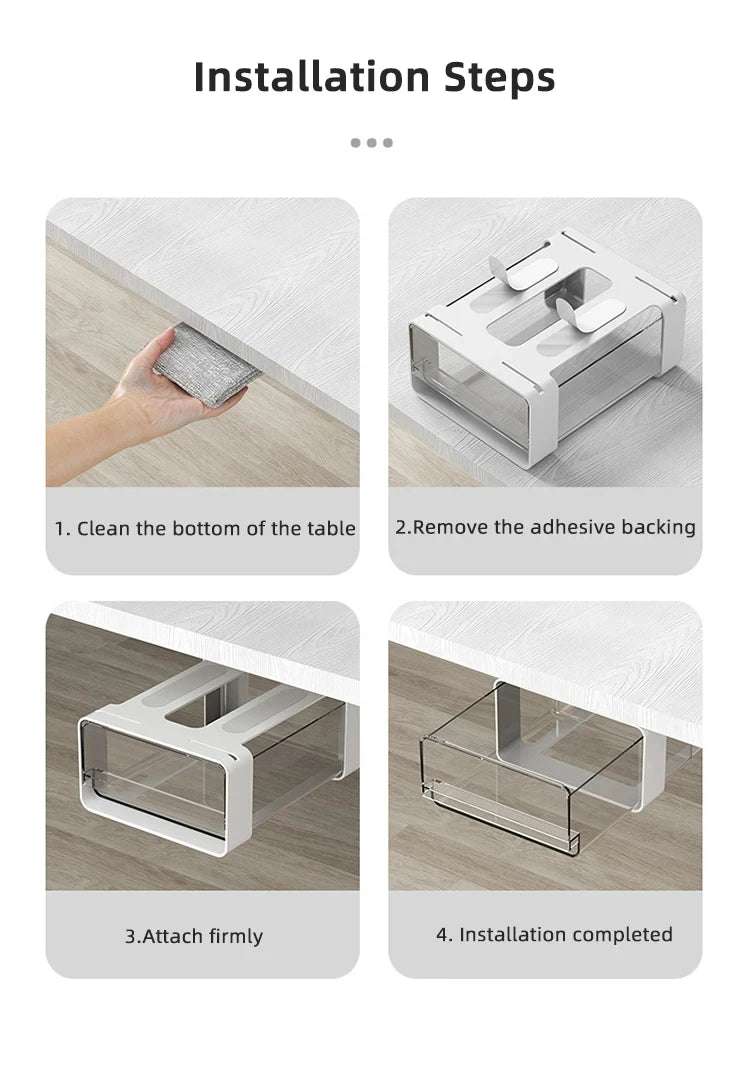 Under shelf slider drawer - Office or fridge