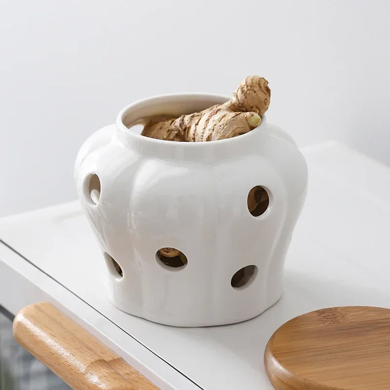 Storage Jar -Pumpkin Shape