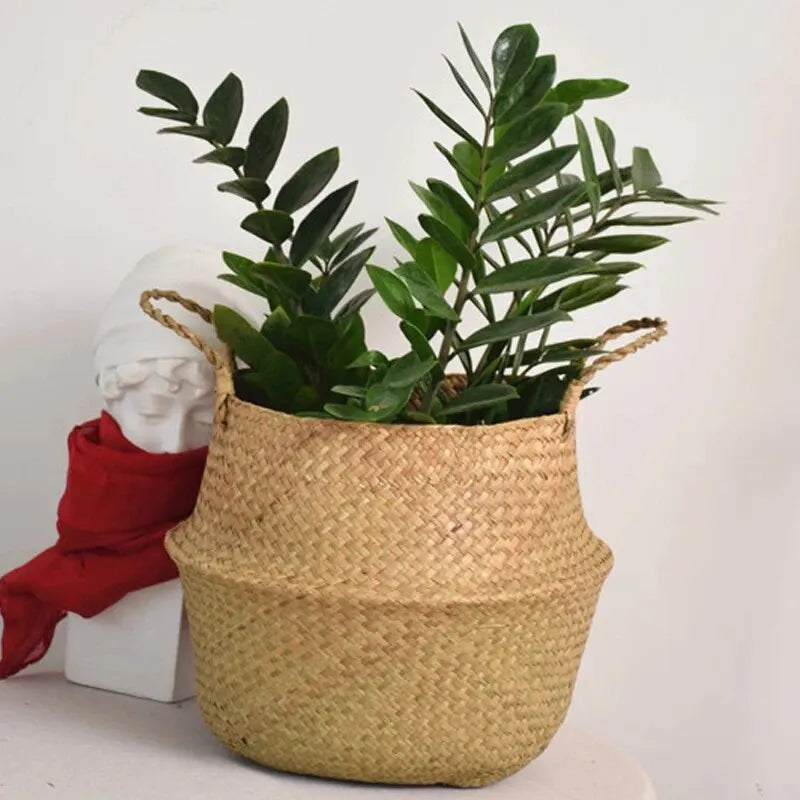Handwoven Wicker Seagrass Basket