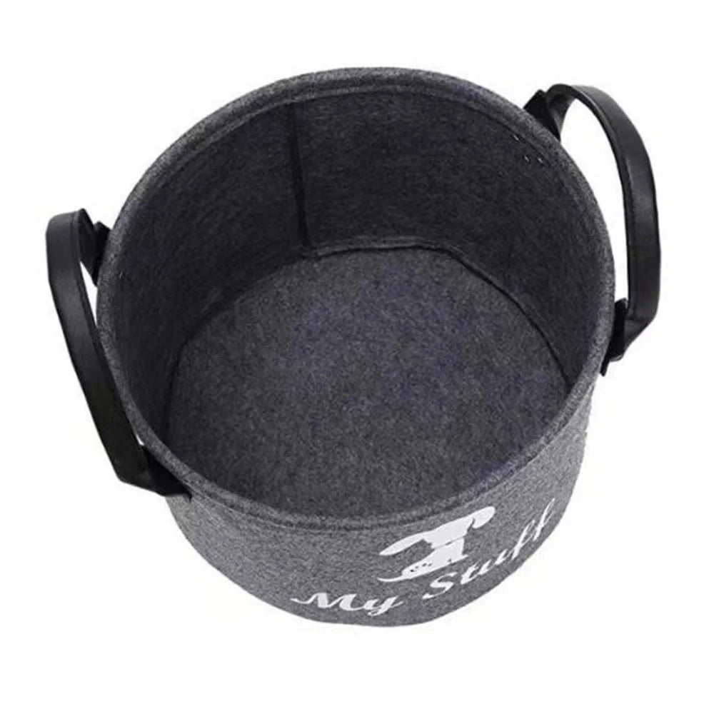 Felt Pet Toy Storage Box
