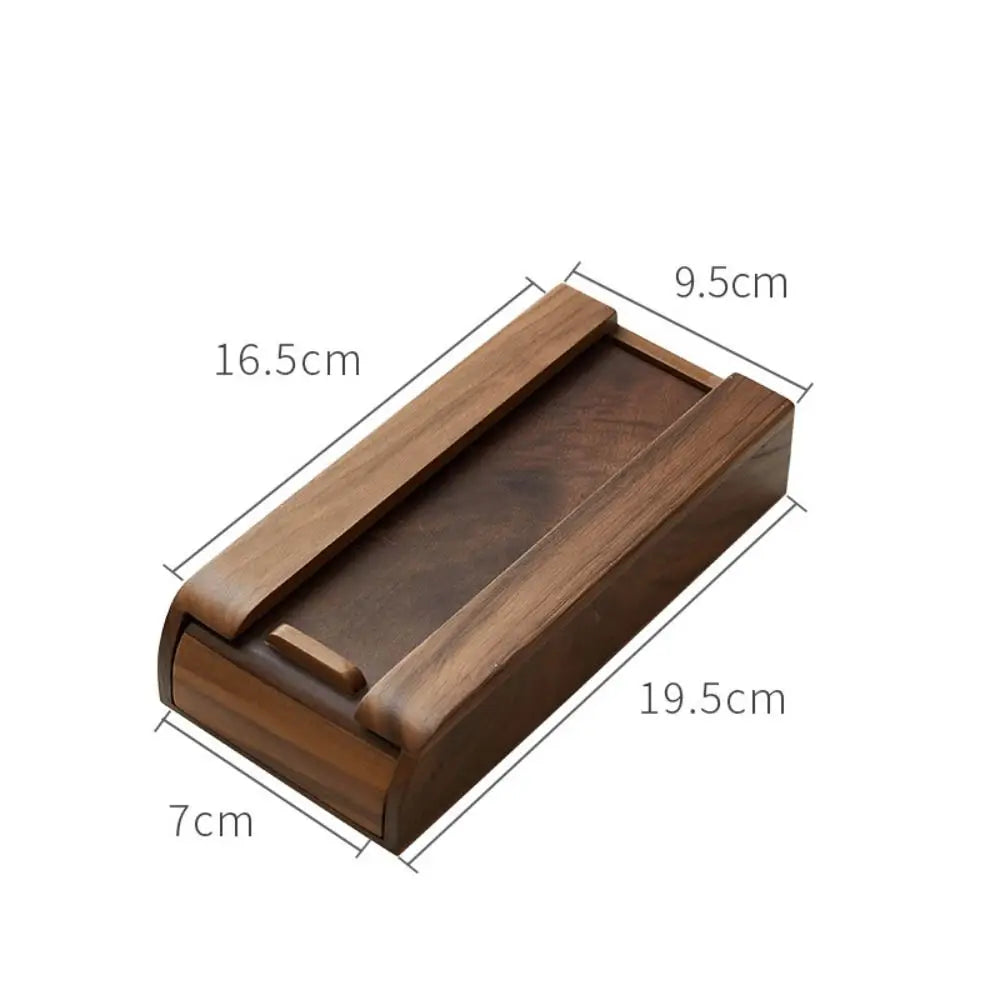 Convenient Under Desk Storage Box Natural Bamboo/Walnut