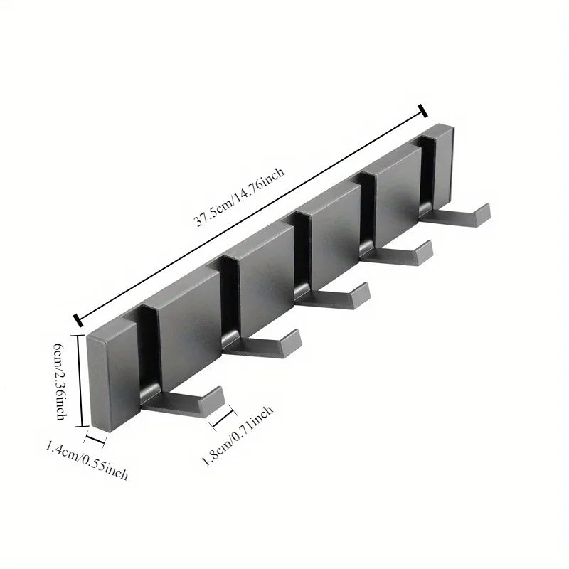 Aluminum Alloy Folding Hooks – Sleek, Space-Saving Organisation