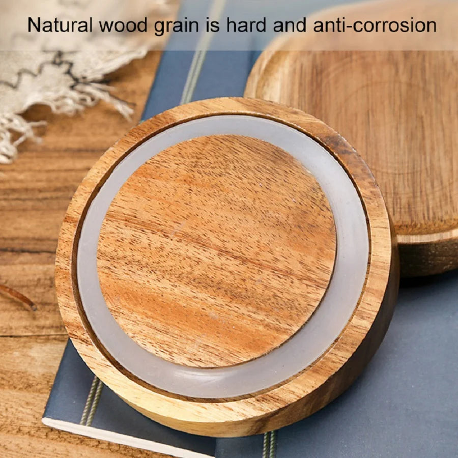 Glass Storage Jars with Airtight Wooden Lids – Elegant Pantry Organisation