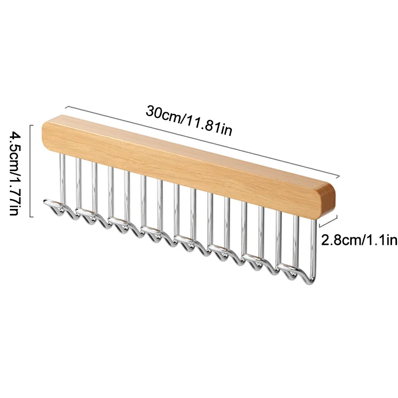 Retractable Wooden Clothes Hanger – Thoughtful Design for Effortless Organisation