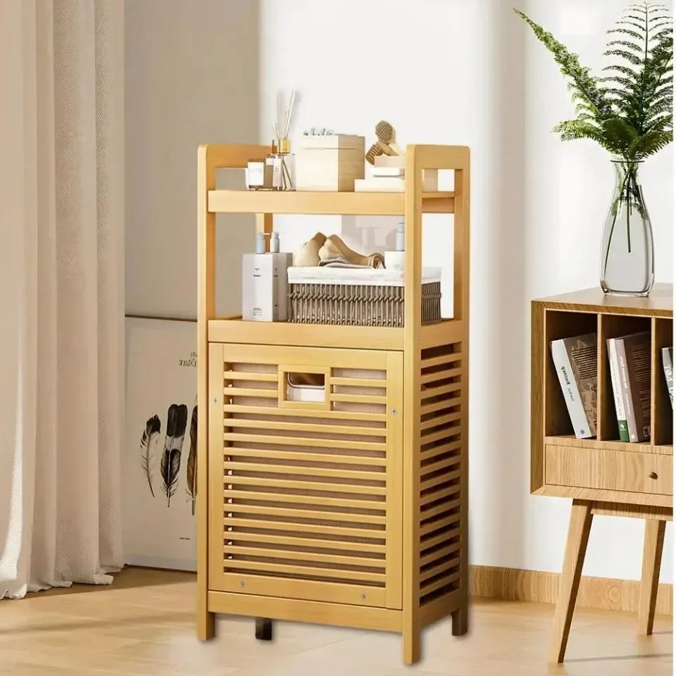 The Alpine Hamper Étagère: Bespoke Laundry Management