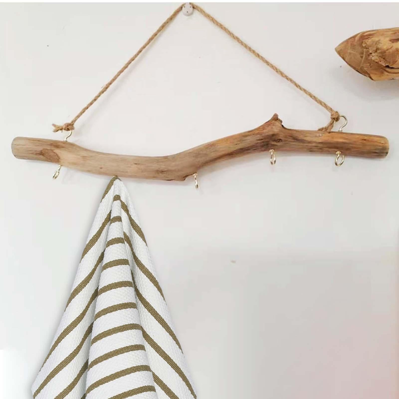 Driftwood Wall Hook Rack – Natural Simplicity, Effortless Style