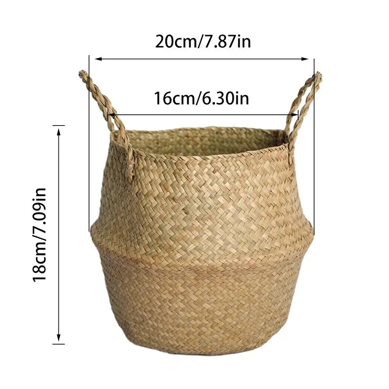 Handwoven Wicker Seagrass Basket