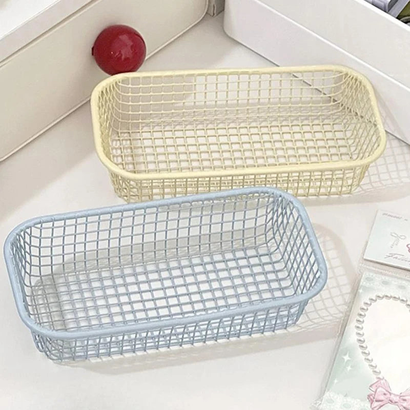 Storage Basket —  Desk or Crafts Wire Storage Basket