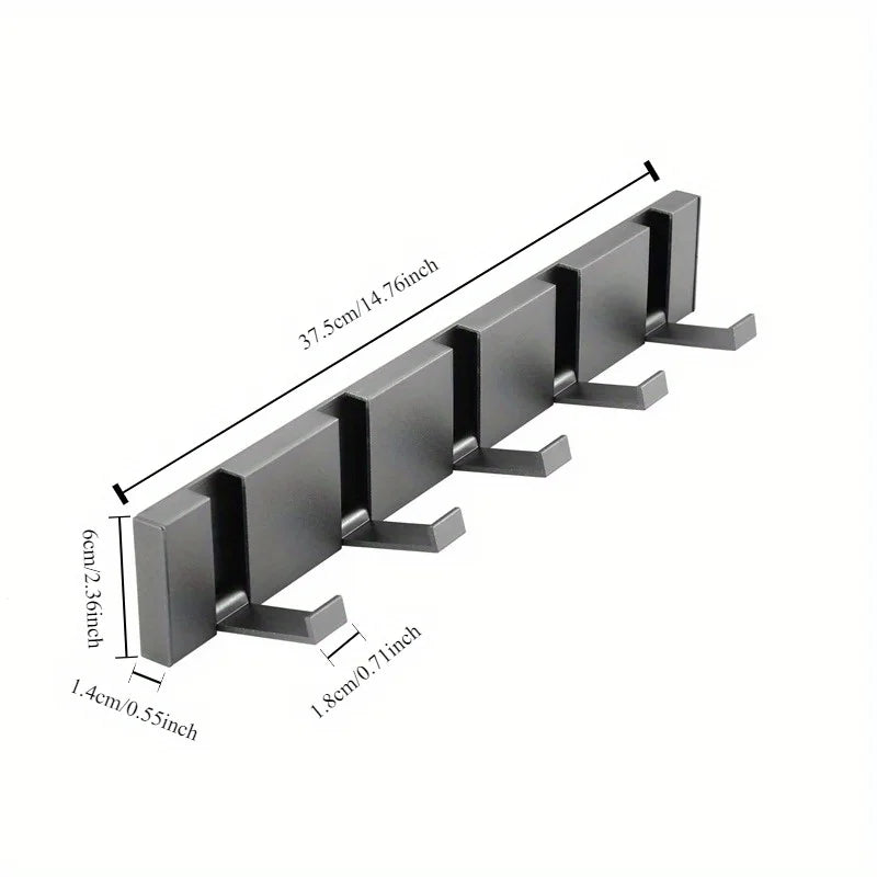 Aluminum Alloy Folding Hooks – Sleek, Space-Saving Organisation