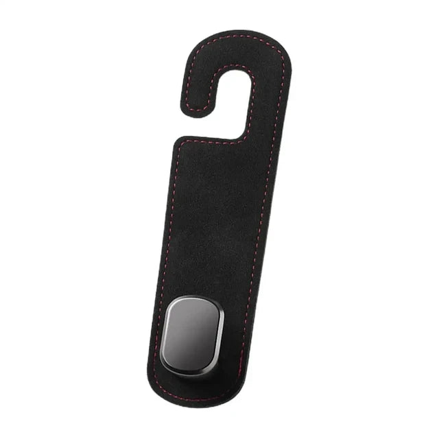 Leather Car Seat Back Double Hook – Smart Storage for Everyday Drives