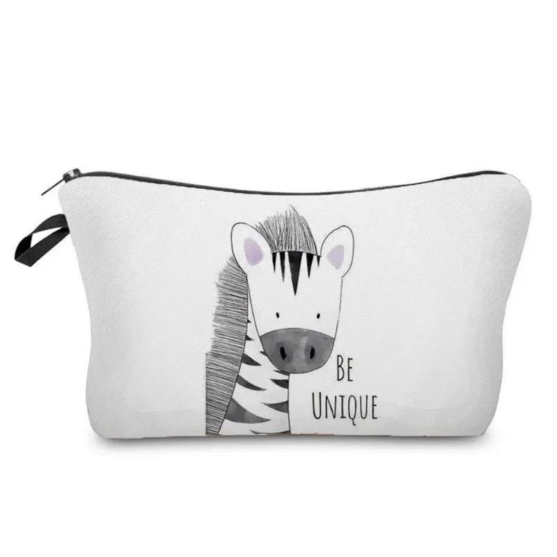Lovely Water colour Animal Print Pencil Case or Make up case