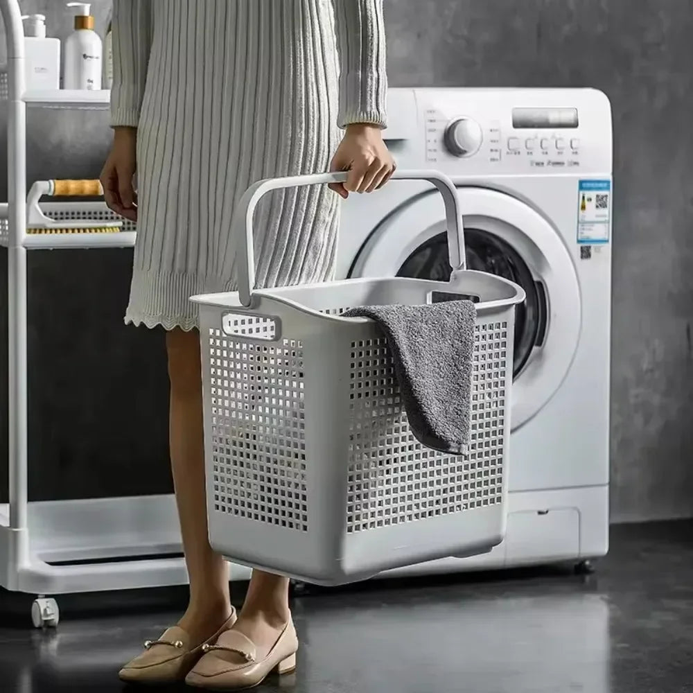 Multi-layer Laundry Basket or Mobile Storage Trolley