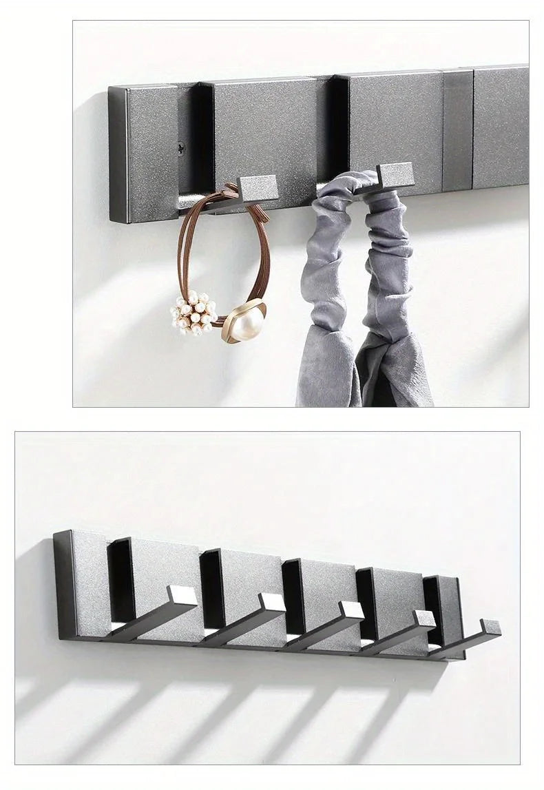 Aluminum Alloy Folding Hooks – Sleek, Space-Saving Organisation
