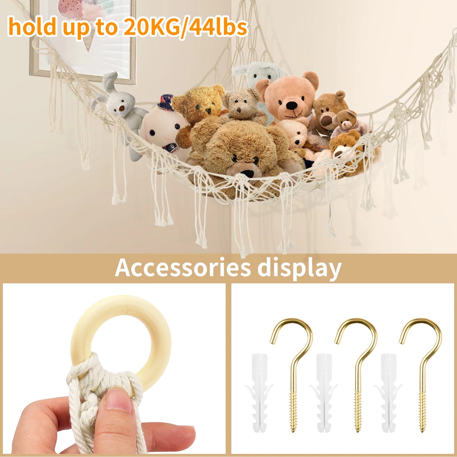 Teddy Hammock, Hanging Storage