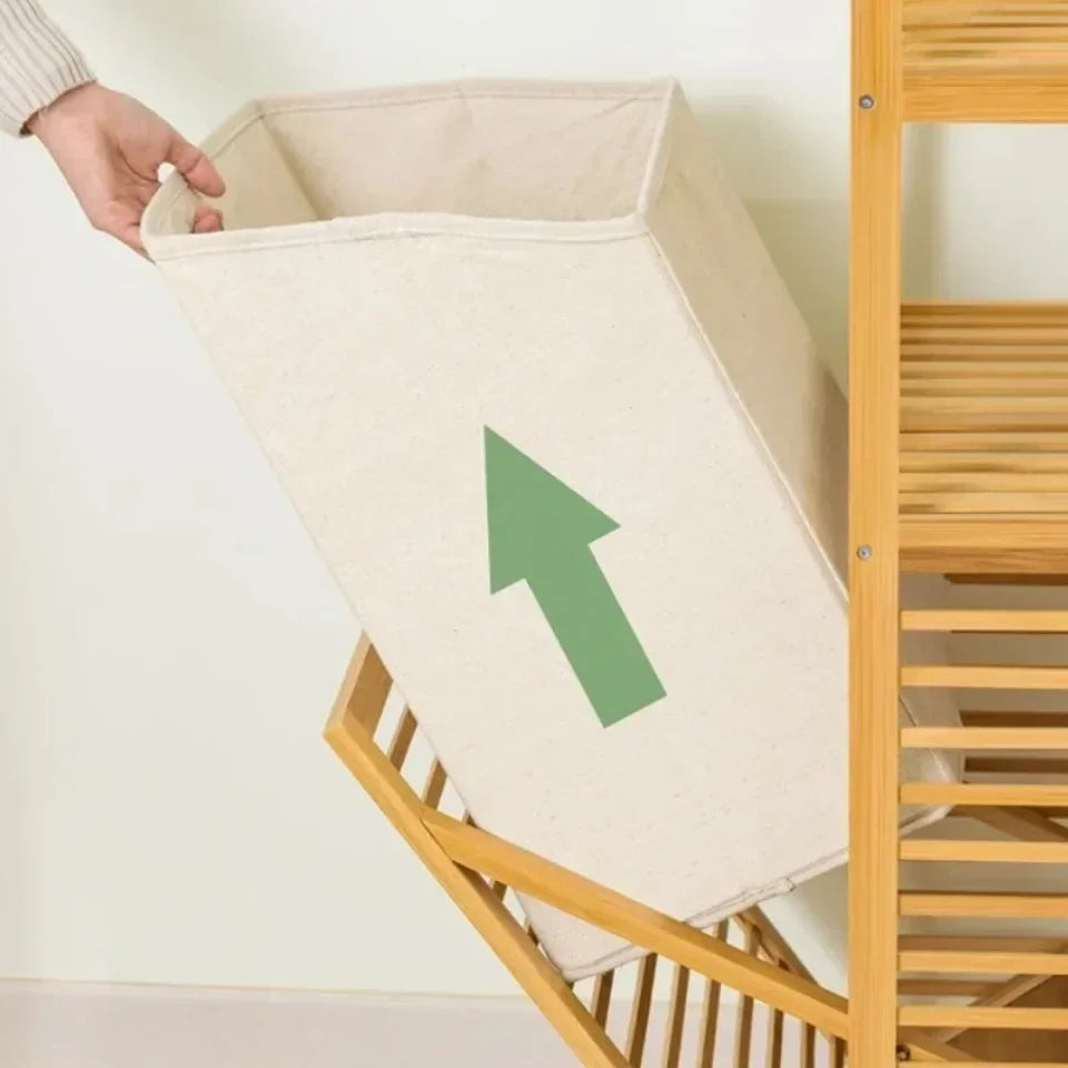 The Alpine Hamper Étagère: Bespoke Laundry Management