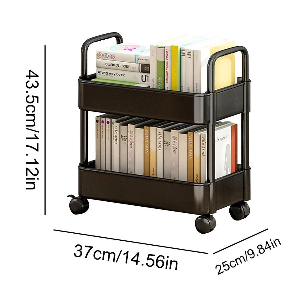 2-Layer Movable Cart - Under Table Storage