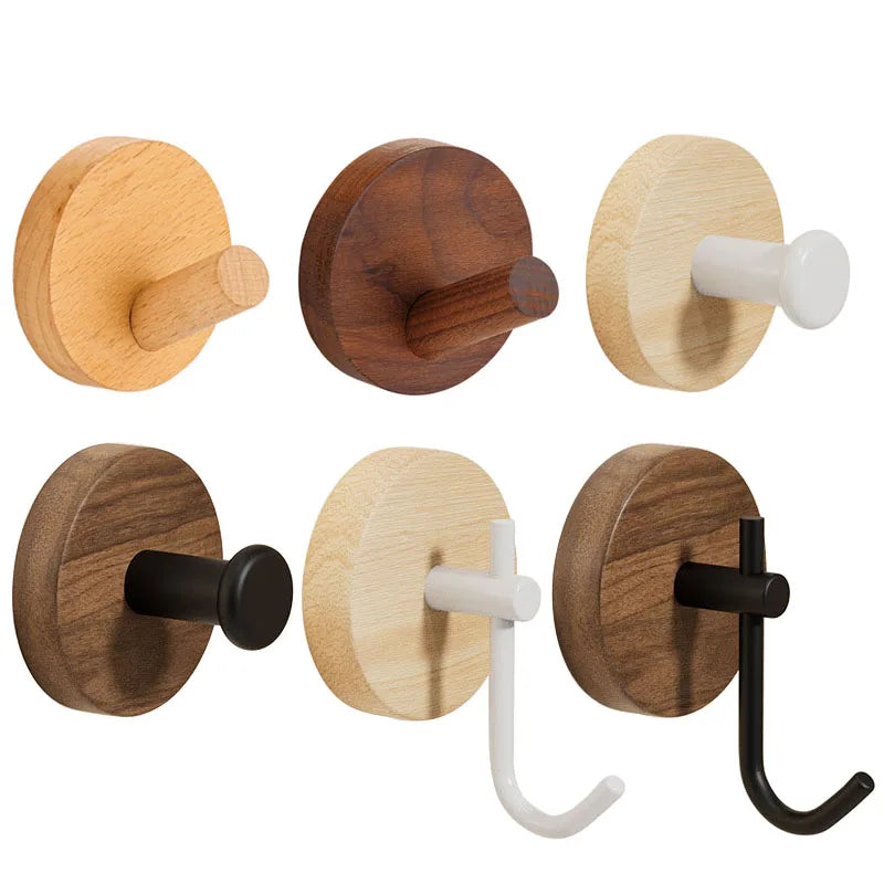 Wood & Steel Wall Hook – Minimal Design, Maximum Function
