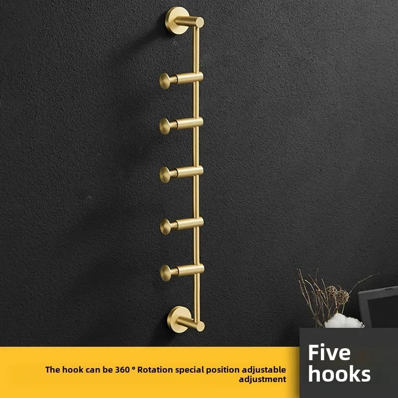 Luxury Brass Wall Hook Rack – Minimal Form, Lasting Function