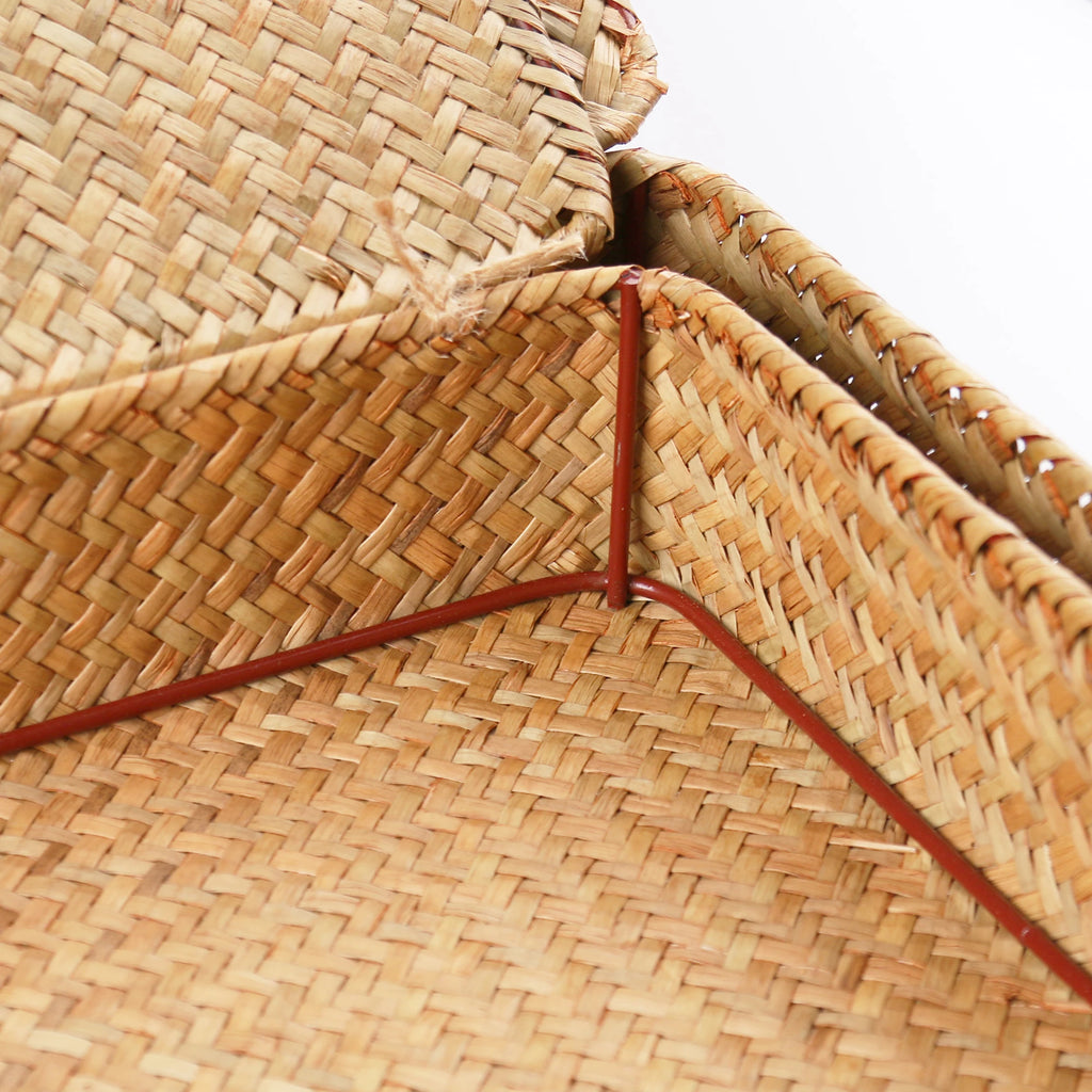 2 Pcs Seagrass Baskets with Lid