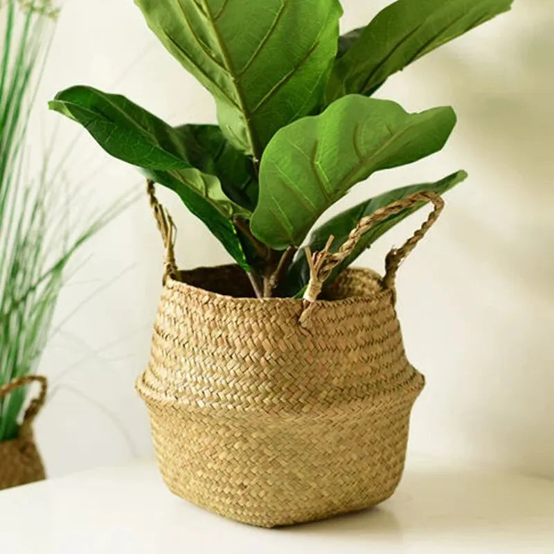 Handwoven Wicker Seagrass Basket