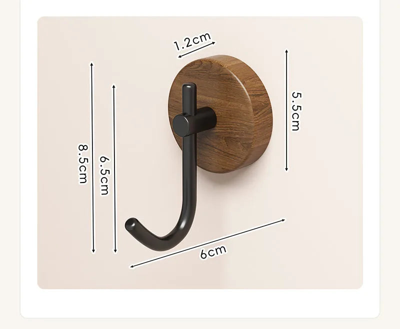 Wood & Steel Wall Hook – Minimal Design, Maximum Function