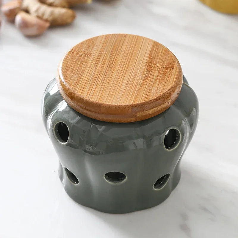 Storage Jar -Pumpkin Shape