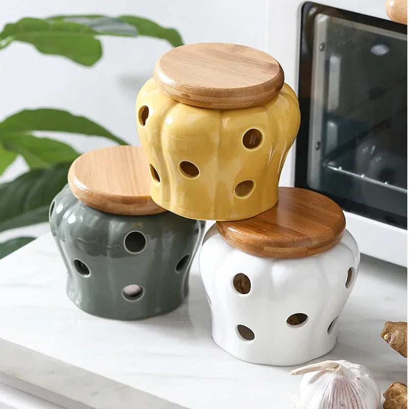 Storage Jar -Pumpkin Shape