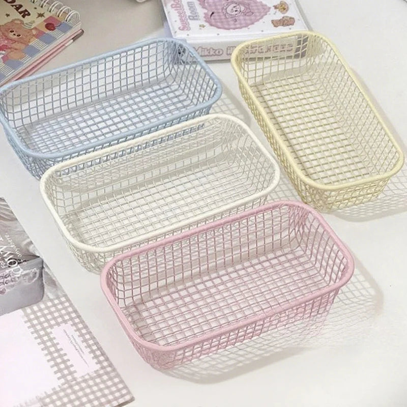 Storage Basket —  Desk or Crafts Wire Storage Basket