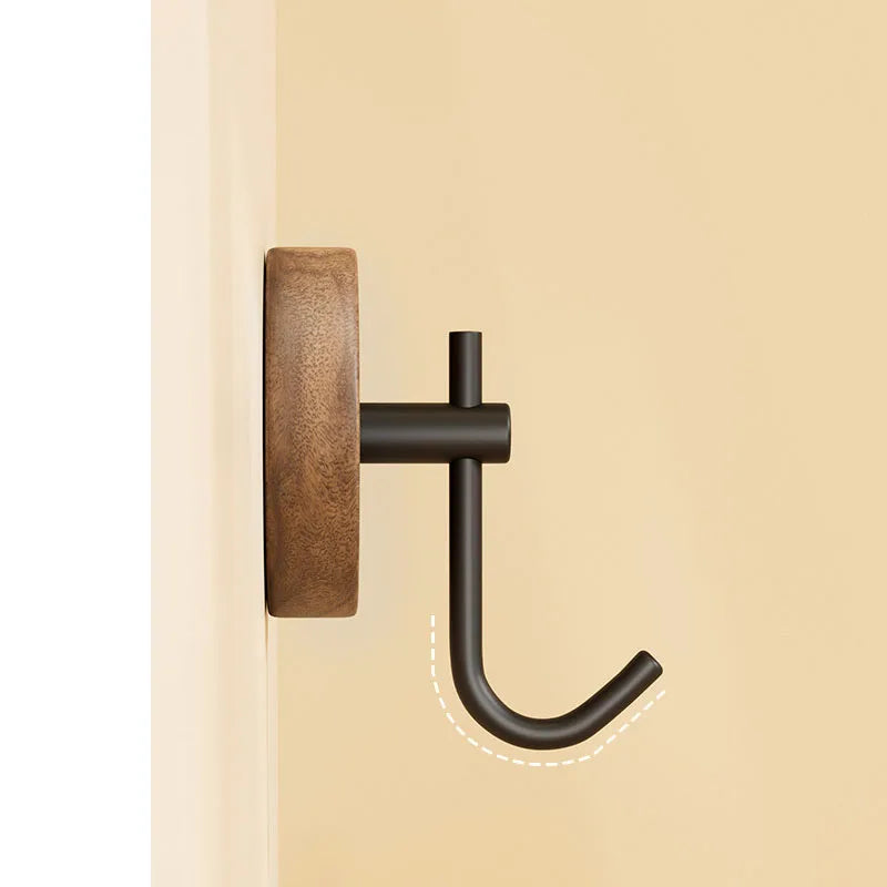 Wood & Steel Wall Hook – Minimal Design, Maximum Function