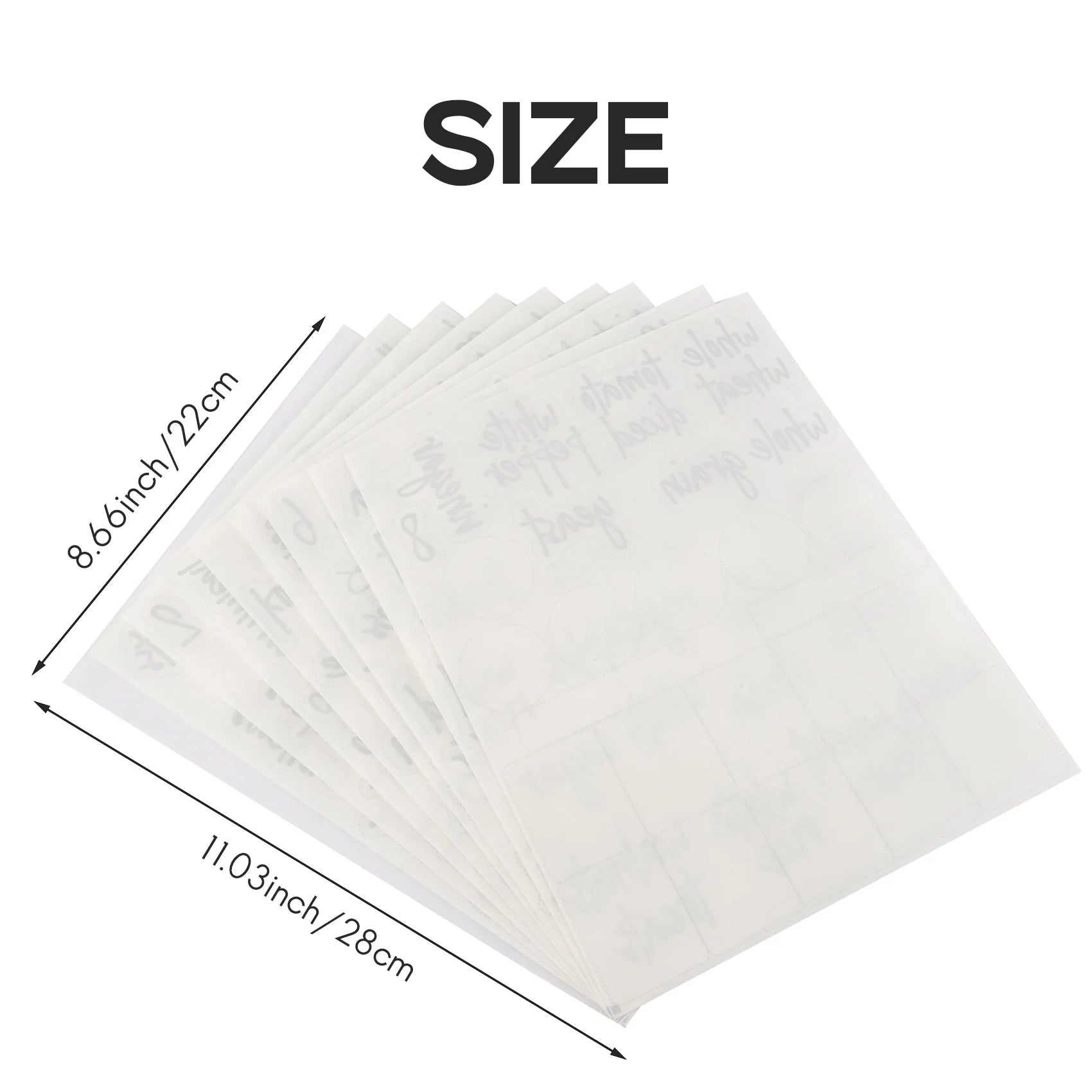 168PC Pantry Labels