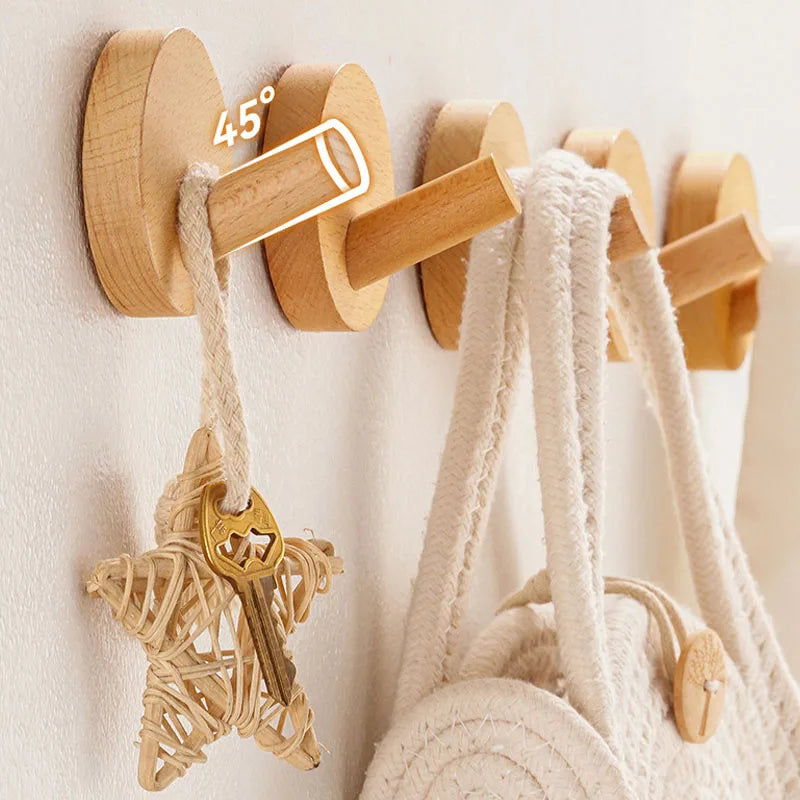 Wood & Steel Wall Hook – Minimal Design, Maximum Function