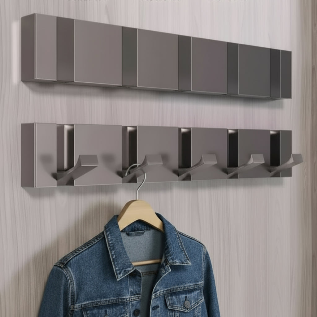 Aluminum Alloy Folding Hooks – Sleek, Space-Saving Organisation