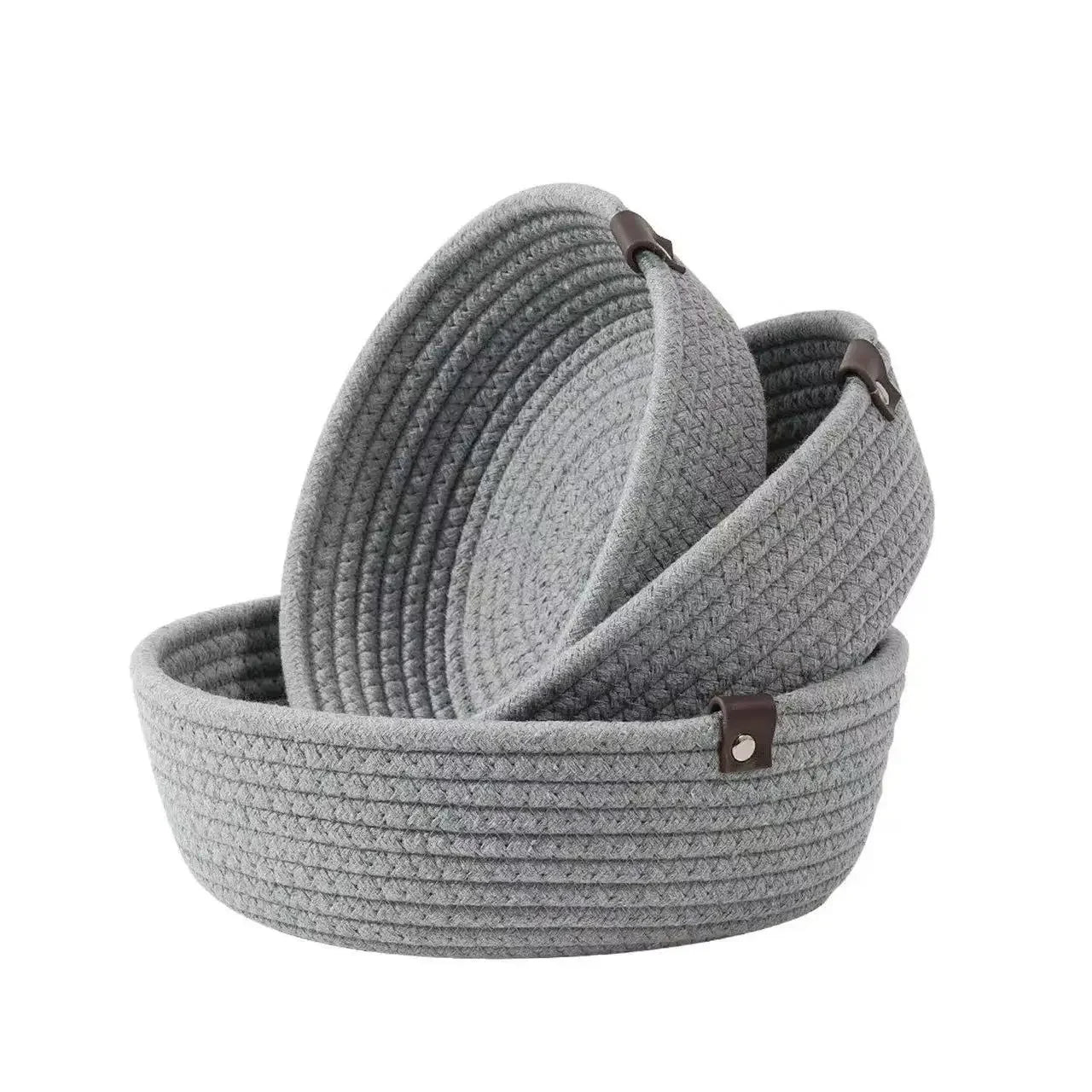 Woven Cotton Storage Set (3 Piece)