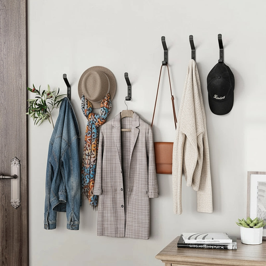 Heavy-Duty Stainless Steel Wall Hooks – Strength Meets Simplicity (4 Pack)