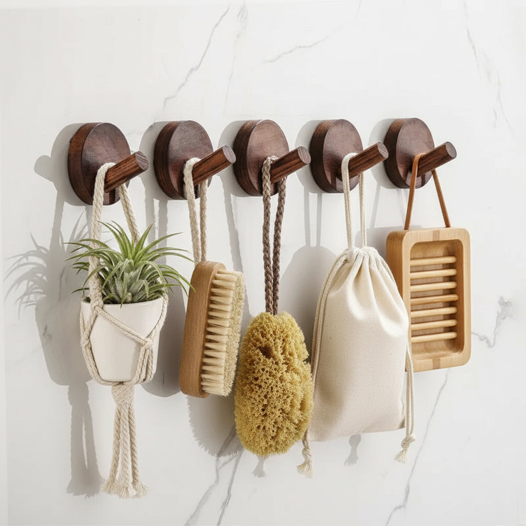 Wood & Steel Wall Hook – Minimal Design, Maximum Function
