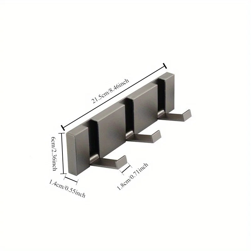 Aluminum Alloy Folding Hooks – Sleek, Space-Saving Organisation