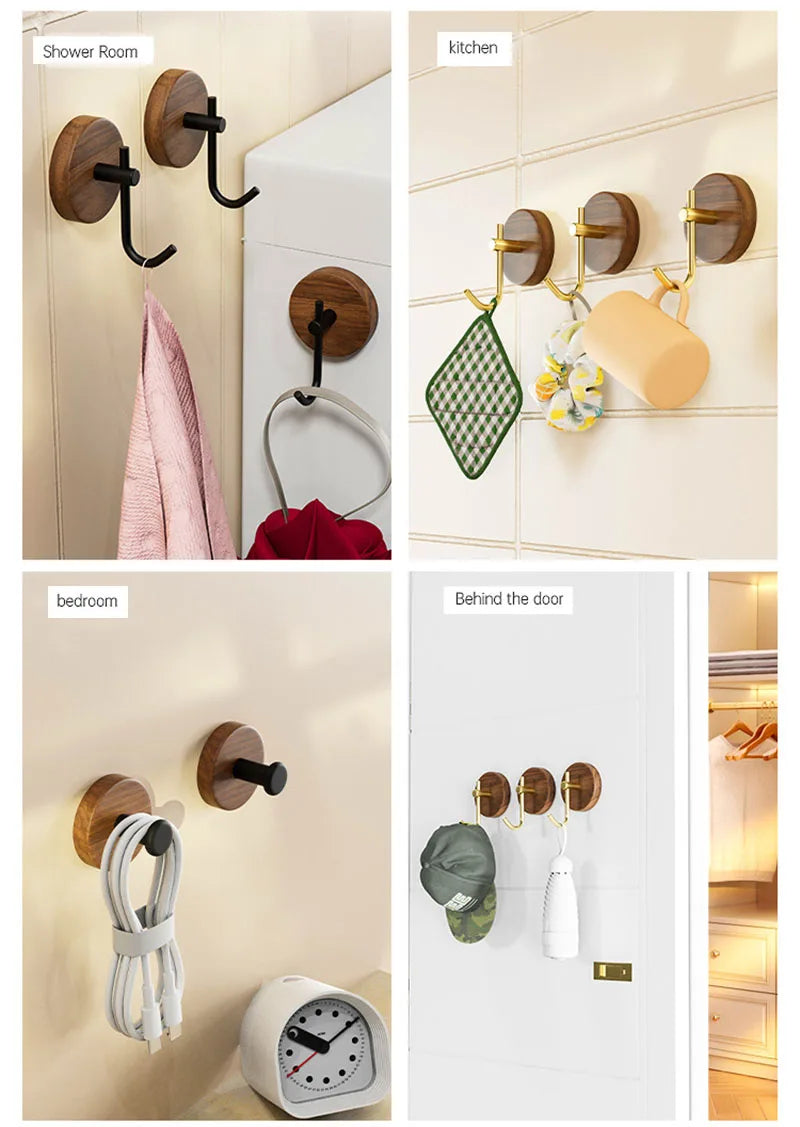 Wood & Steel Wall Hook – Minimal Design, Maximum Function
