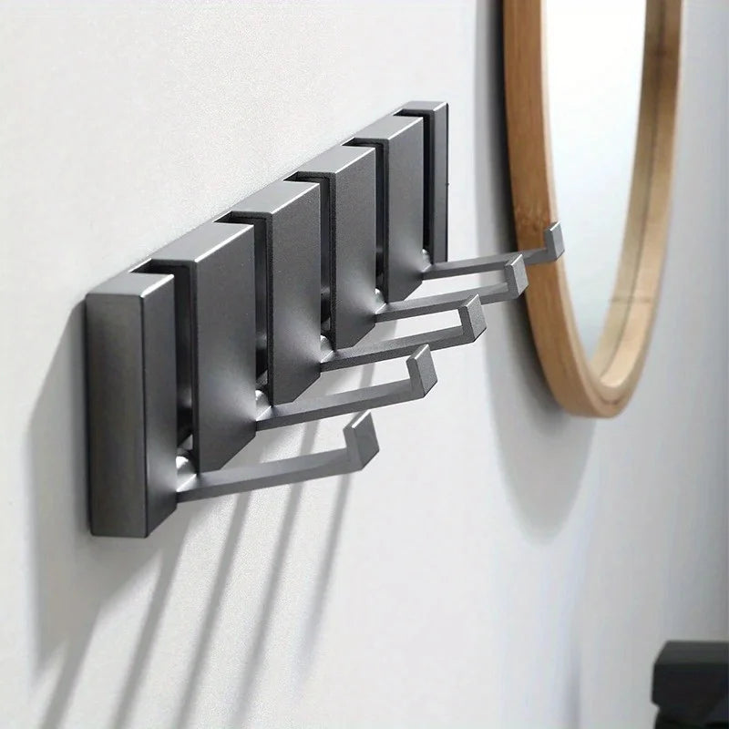 Aluminum Alloy Folding Hooks – Sleek, Space-Saving Organisation